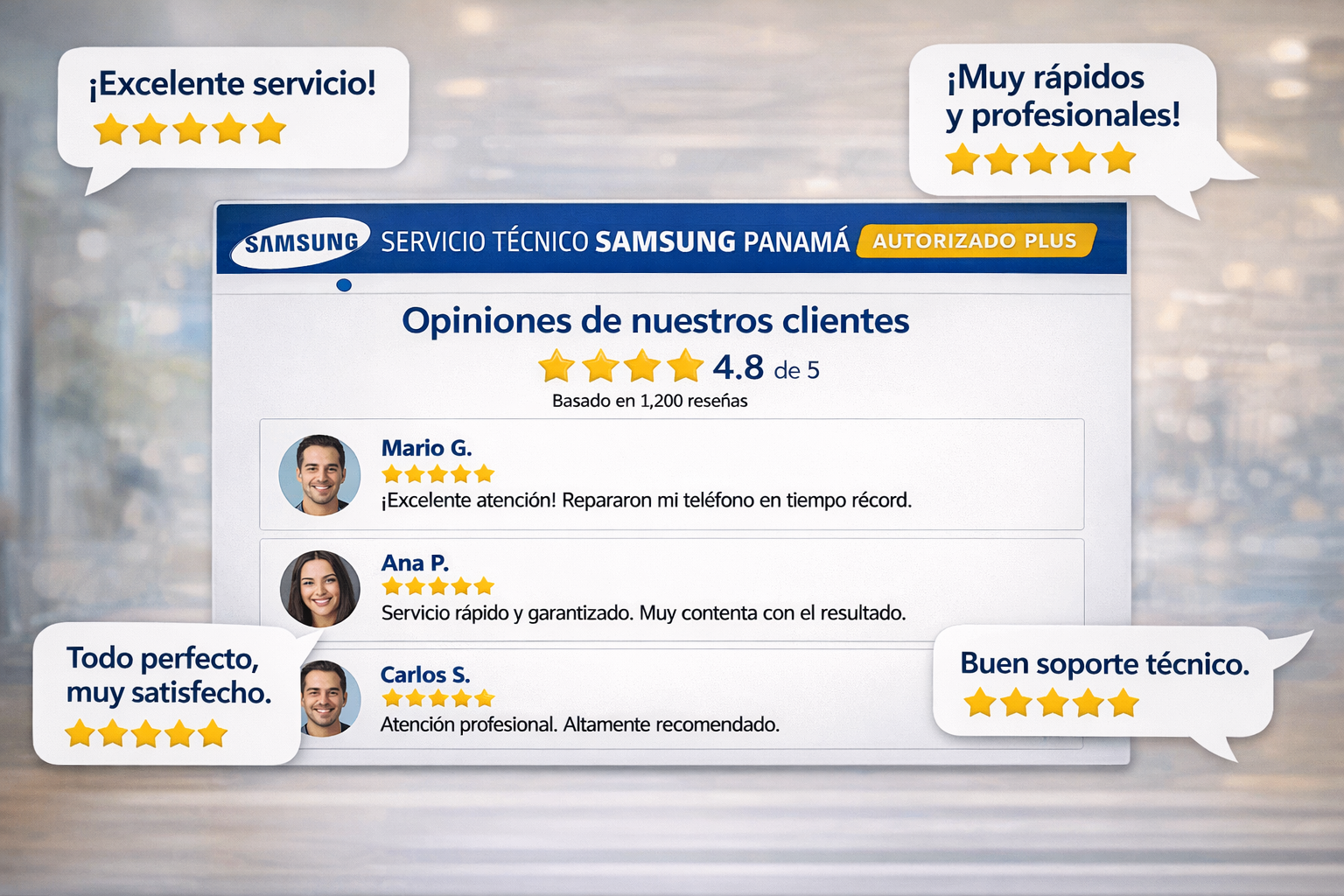 servicio técnico samsung Panamá